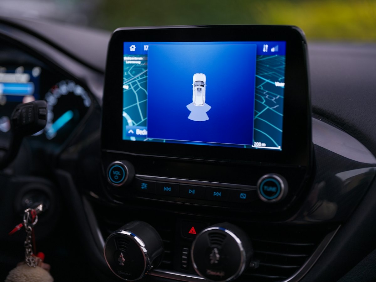 A car's central touch screen